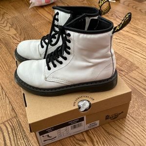 EUC kids white Dr Martens